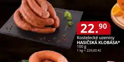 Potraviny CZ Kostelecké uzeniny Hasičská klobása* nabídka