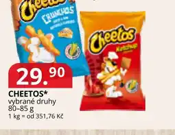 Potraviny CZ Cheetos* vybrané druhy nabídka