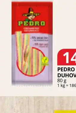 Potraviny CZ Pedro duhové nabídka