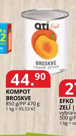 Potraviny CZ Qti Fruit broskve nabídka