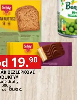 Potraviny CZ Schär bezlepkové produkty nabídka