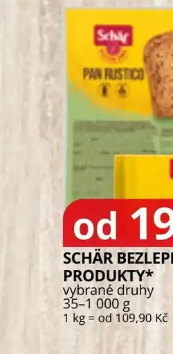 Potraviny CZ Schär bezlepkové produkty nabídka
