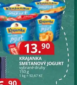 Potraviny CZ Krajanka smetanový jogurt nabídka