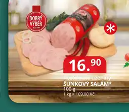 Potraviny CZ Kostelecké uzeniny šunkový salám nabídka