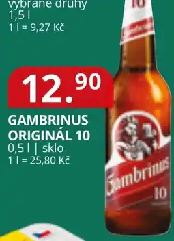 Potraviny CZ Gambrinus originál 10 nabídka