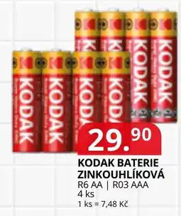 Potraviny CZ Kodak baterie zinkouhlíková nabídka