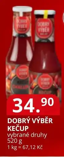 Potraviny CZ Dobrý výběr kečup nabídka