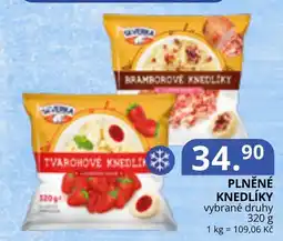 Potraviny CZ Sevurka plněné knedlíky nabídka