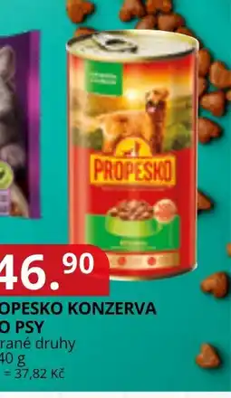 Potraviny CZ Propesko konzerva pro psy nabídka