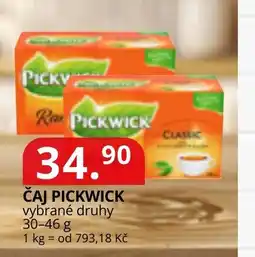 Potraviny CZ Čaj pickwick vybrané druhy nabídka