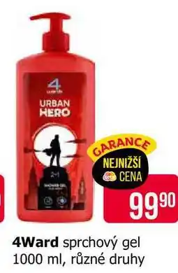 Teta 4Ward sprchový gel 1000 ml, různé druhy nabídka