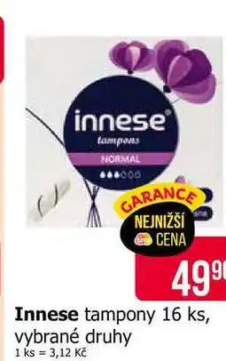 Teta Innese tampony 16 ks, vybrané druhy nabídka