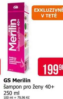 Teta GS Merilin šampon pro ženy 40+ 250 ml nabídka