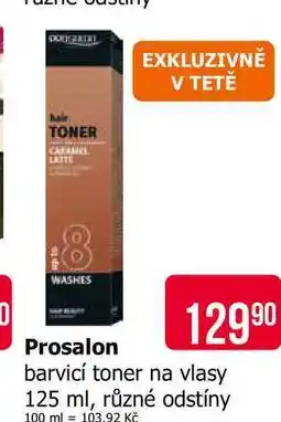 Teta Prosalon barvicí toner na vlasy 125 ml, různé odstíny nabídka