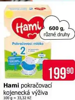 Teta Hami Pokračovací mléko 600 g, různé druhy nabídka