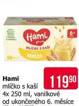 Teta Hami mlíčko s kaší 11990 4x 250 ml, vanilkové od ukončeného 6. měsíce nabídka