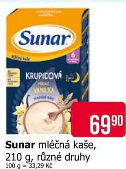 Teta Sunar mléčná kaše nabídka