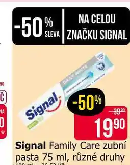 Teta Signal Family Care zubní pasta 75 ml, různé druhy nabídka