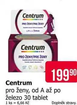 Teta Centrum pro ženy, od A až po železo 30 tablet nabídka