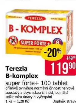 Teta Terezia B-komplex super forte+ 100 tablet nabídka