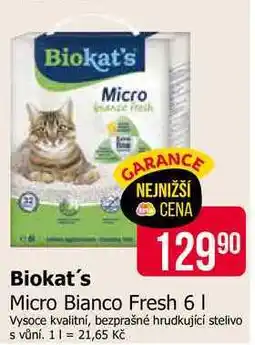 Teta Biokat's Micro Bianco Fresh nabídka