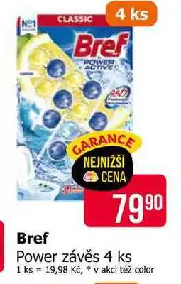 Teta Bref Power Aktiv WC blok 4x50ml, vybrané druhy 200g nabídka