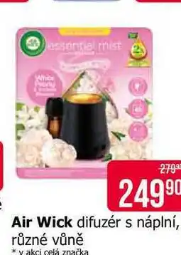Teta Air Wick difuzér s náplní, různé vůně v akci celá značka nabídka