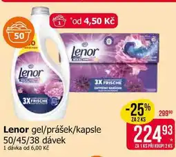 Teta Lenor gel/prášek/kapsle 50/45/38 dávek nabídka