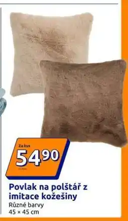 Action Povlak na polštář z imitace kožešiny nabídka
