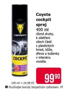 Teta Coyote cockpit sprej nabídka