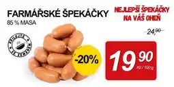ZEMAN Farmářské špekáčky nabídka