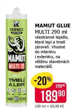 Teta MAMUT GLUE MULTI 290 ml nabídka