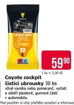 Teta Coyote cockpit čisticí ubrousky nabídka