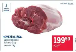Makro Hovězí kližka nabídka