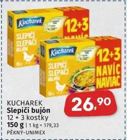 Coop Kucharek Slepičí bujón nabídka