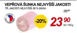 ZEMAN Vepřová šunka nejvyšší jakosti nabídka