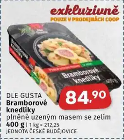 Coop DLE GUSTA Bramborové knedlíky nabídka