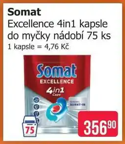 Teta Somat Excellence 4in1 kapsle do myčky nádobí 75 ks nabídka