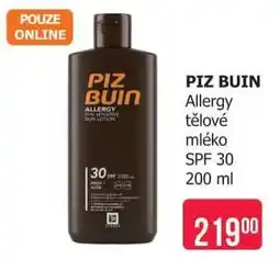 Teta PIZ BUIN Allergy tělové mléko SPF 30 200 ml nabídka