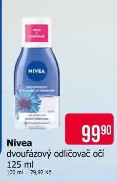 Teta Nivea dvoufázový odličovač očí 125 ml nabídka