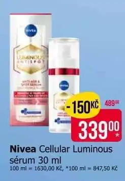 Teta Nivea Cellular Luminous sérum 30 ml nabídka