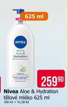 Teta Nivea Aloe & Hydration tělové mléko 625 ml nabídka