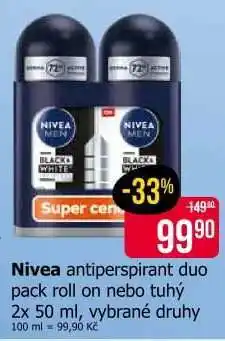 Teta Nivea antiperspirant duo pack nabídka