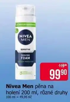 Teta Nivea Men pěna na holení 200 ml, různé druhy nabídka