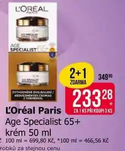 Teta L'Oréal Paris Age Specialist 65+ krém 50 ml nabídka