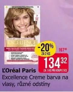 Teta L'Oréal Paris Excellence Creme barva na vlasy, různé odstíny nabídka