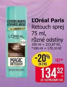 Teta L'Oréal Paris Retouch sprej 75 ml nabídka