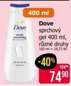 Teta Dove sprchový gel 400 ml nabídka