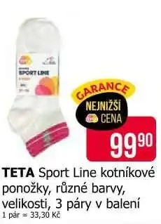 Teta TETA Sport Line kotníkové ponožky nabídka