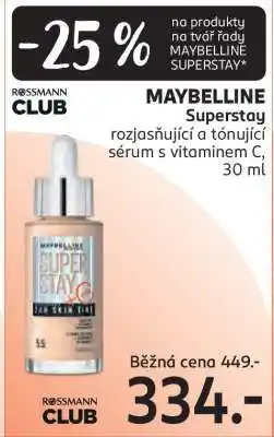 Rossmann MAYBELLINE Superstay nabídka